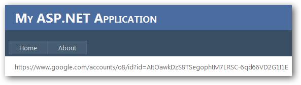ASP.NET application with Google oauth 