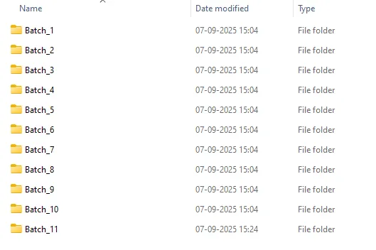Images folder structure