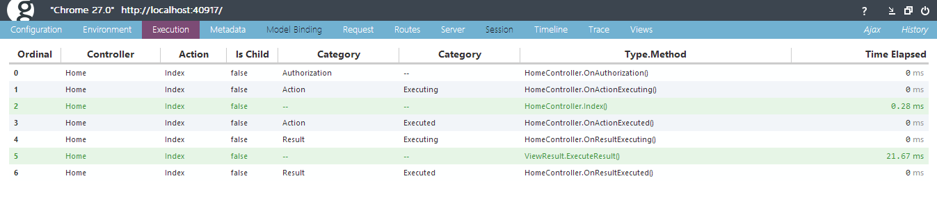 Glimpse UI information report