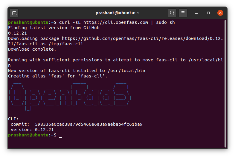 Installing OpenFaaS CLI