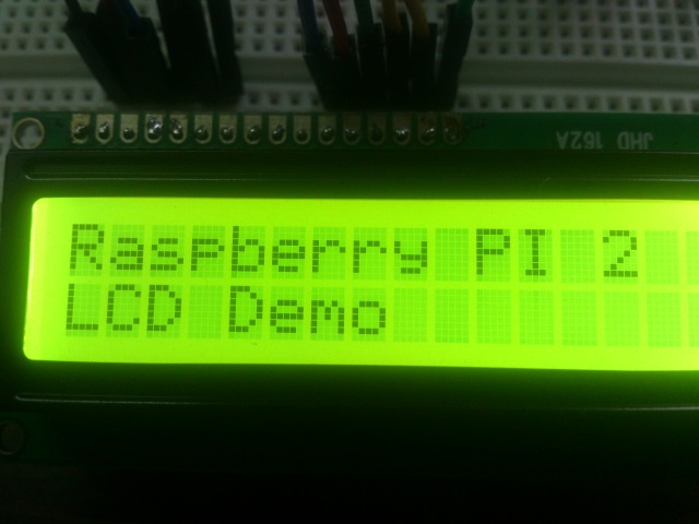 LCD display text