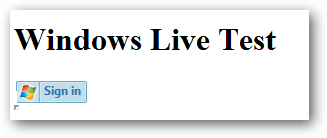 Windows Live Test Page