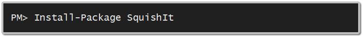 Nuget SquishIt Command