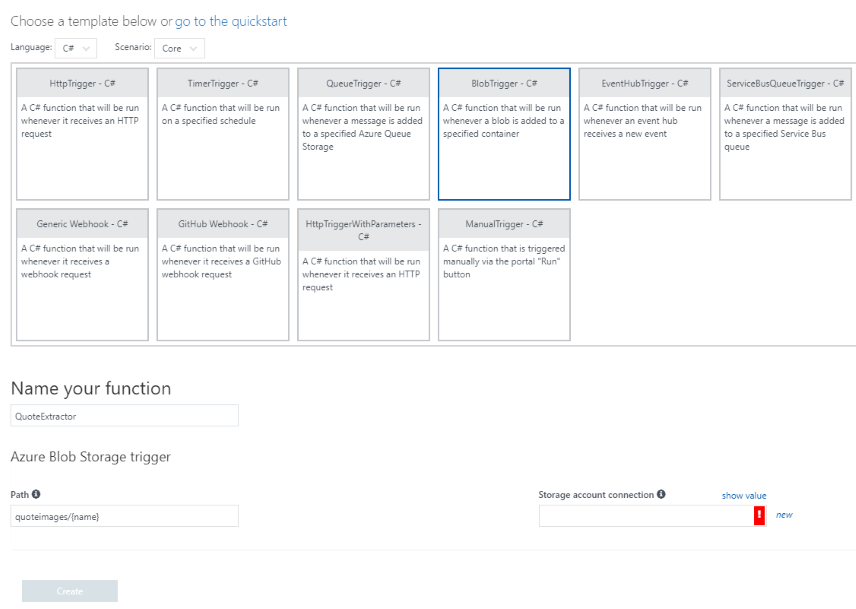 Quickstart Function Templates