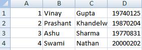 CSV file to bulk insert