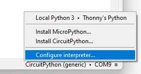 Change Interpreter