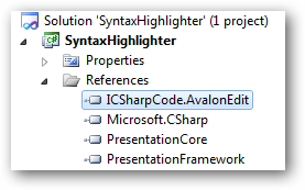 Adding syntax highlighting to WPF application